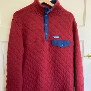 Patagonia organic cotton snap quilted pullover